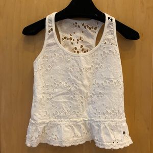 White Lace Tank Top